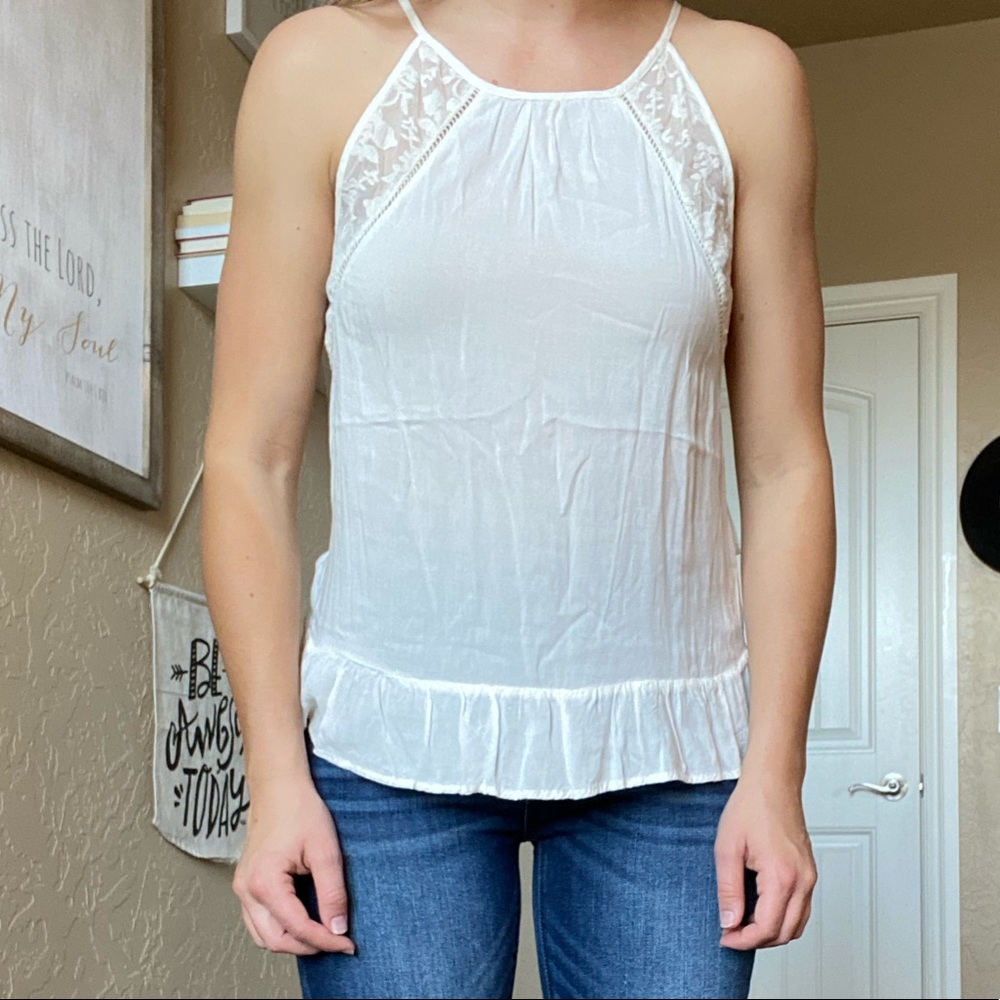 Cream Tank Top